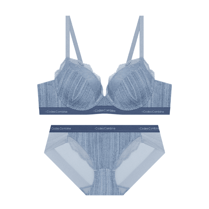 데님스타일 레이스 브라