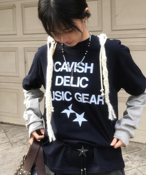 DELIC LAYERED LS TEE NAVY(CV2FSUT579A)