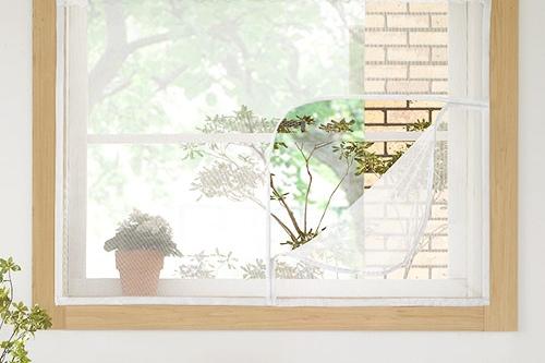 [10%쿠폰]지퍼식 창문용 모기장 방충망 문발 미세 창문 베란다 문발 해충 벌레 차단