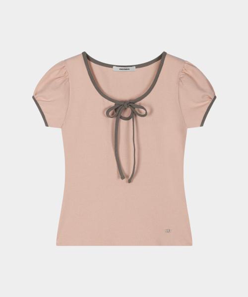 Lovely Pop Ribbon Top (Light Pink)