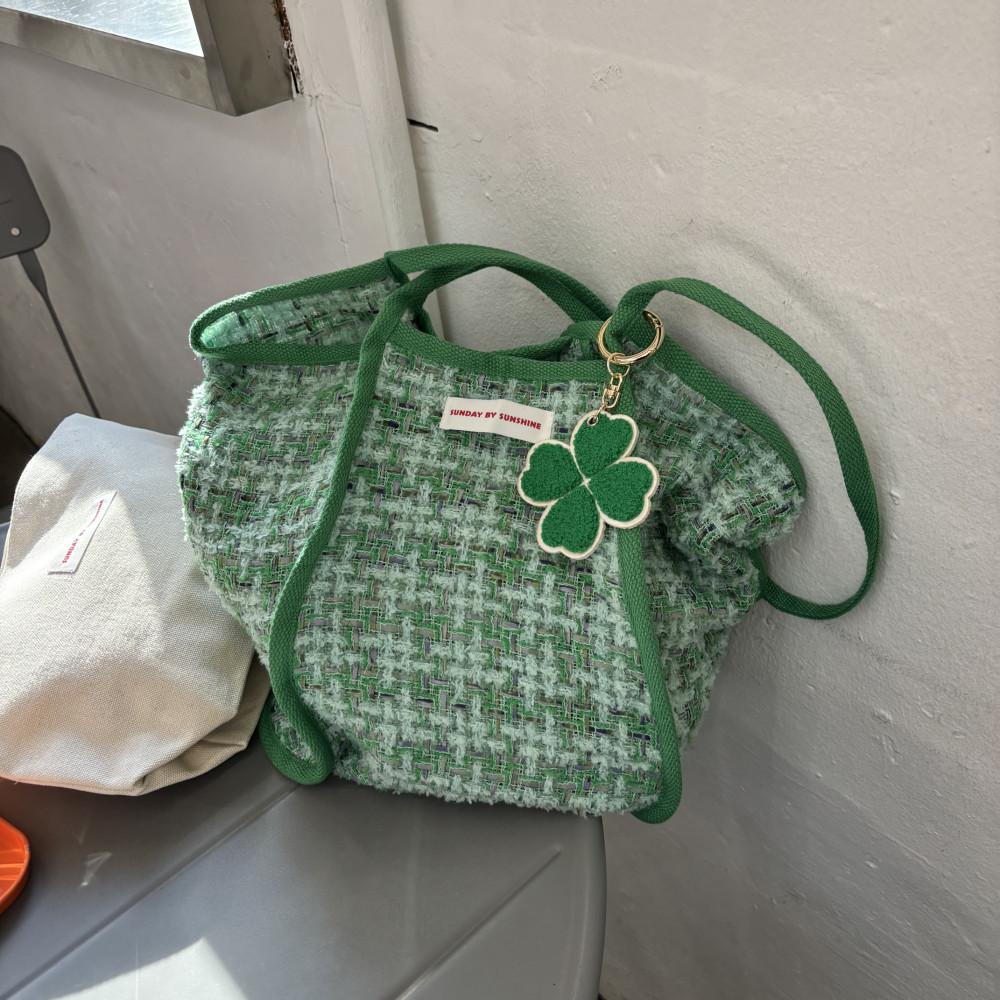 선데이바이선샤인 봄 여름 여성 트위드 가방 숄더 에코백