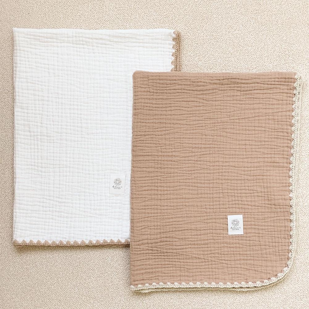 아기 거즈 블랭킷 신생아 유아 낮잠 이불 애착이불