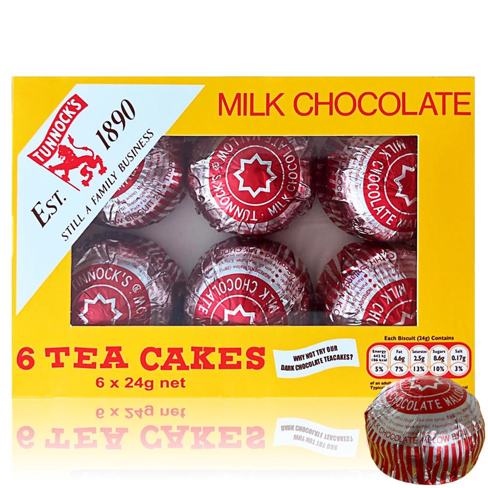터녹스 티케이크 밀크초콜릿 6개입 발렌타인데이 선물 코스트코 간식 Tunnocks [원산지:상세설명에 표시]