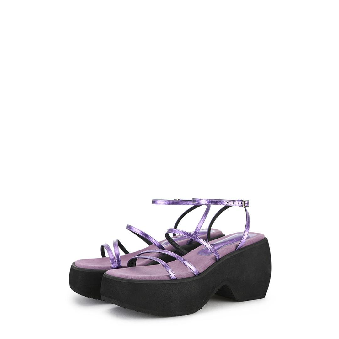 90'S PLATFORM SANDAL [METALLIC PURPLE]