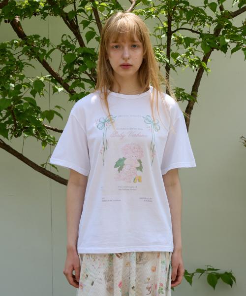 Fairy verbena tee, White