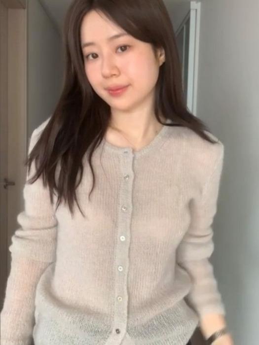 [연무드,플루비,하언 PICK] Sheer Button Up Cardigan [4COL]