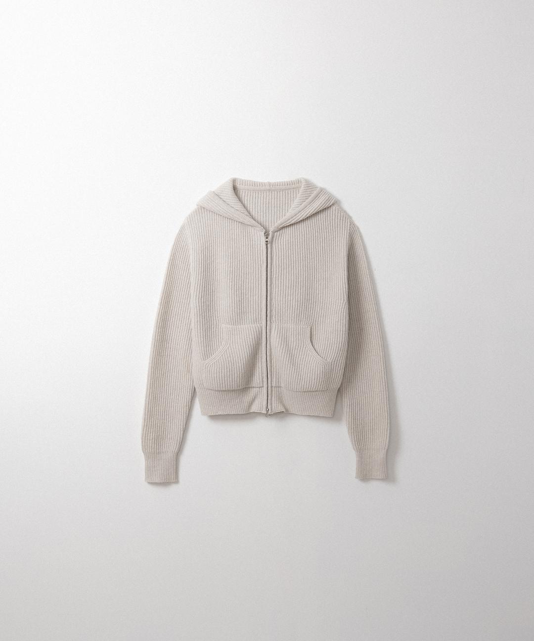 클라우드 니트 집업 (oatmeal)