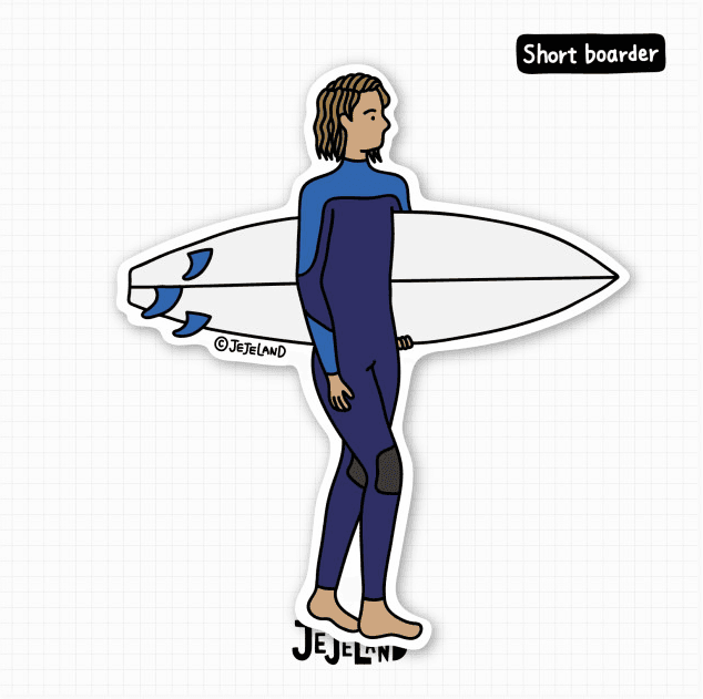 JEJELAND - Short Boarder 스티커