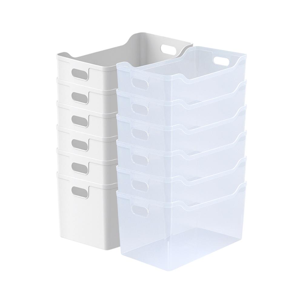 하프트레이대 6개세트_투명/화이트