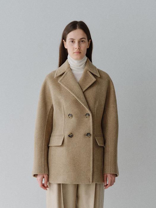 TFW WOOL DOUBLE LINE HALF COAT _2COLORS
