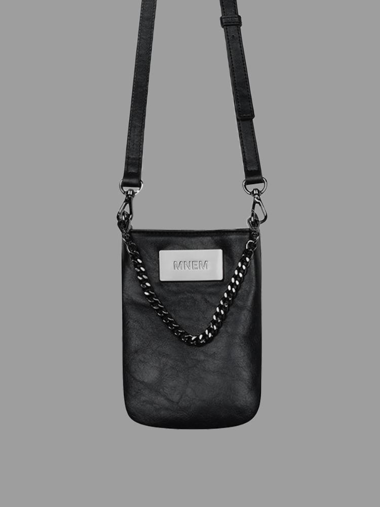 [mnem] leather chain mini bag