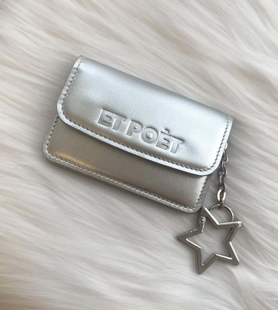 [연말특가] 에포에(ETPOÈT) 스타베이비 아코디언 카드지갑 (글리터실버)