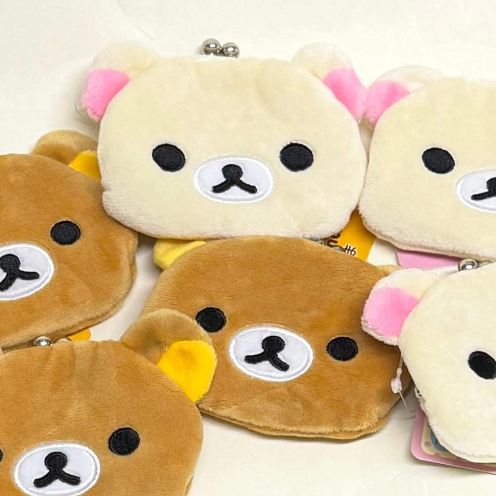 San-x 일본 리락쿠마 코리락쿠마 동전지갑 가마구치 파우치 똑딱 동전케이스 수납 파우치