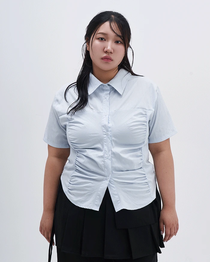 [S]프레 셔링 반팔 셔츠