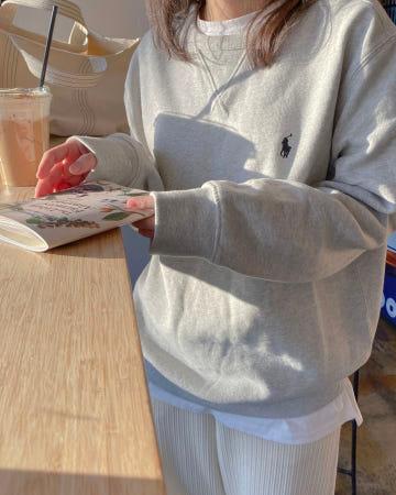 이런 상품 어때요? 폴로랄프로렌 남녀공용 라운드넥 포니로고 기모 맨투맨