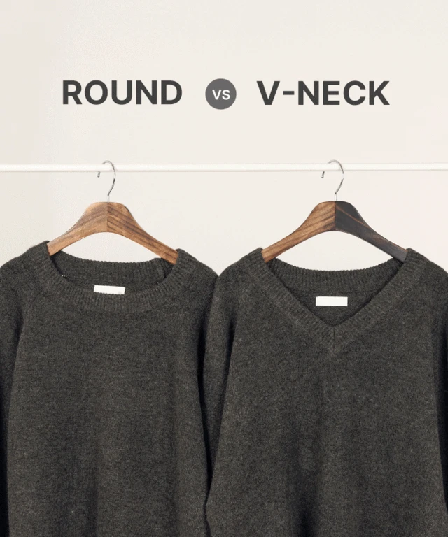 [체형커버/2type]포근 오버핏 라운드/브이넥 니트 - 6color