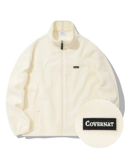 플리스 집업 자켓 아이보리