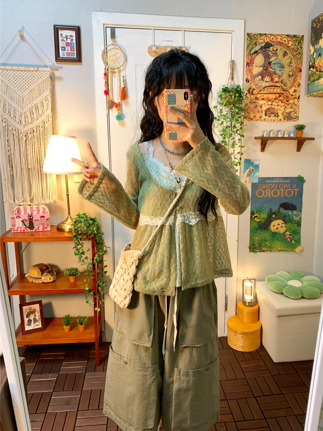 마지 Darling lace cd ( green )