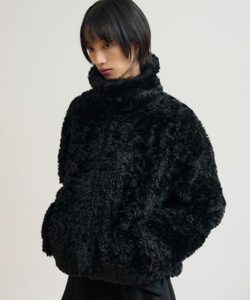 리에디션 컬리 퍼 자켓 [black]