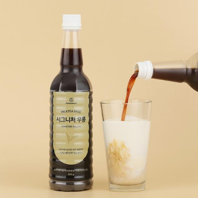홍차 우롱차 블렌딩 원액 청담 밀크티 베이스 850g