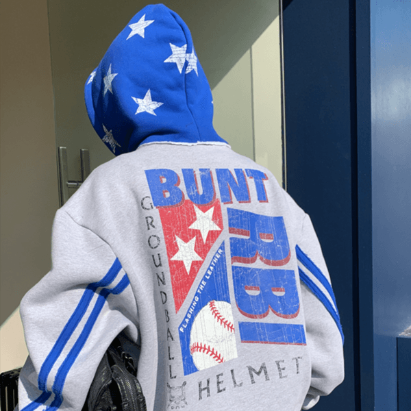 Baseball League Splicing Hooded