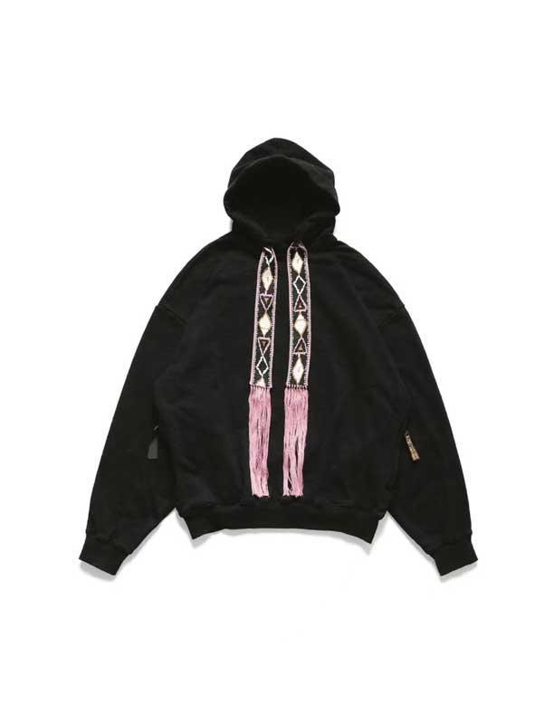 Kapital Maldives Jacquard-Trimmed 코튼블랜드 후드 티셔츠 [스트릿 편집샵 람스]