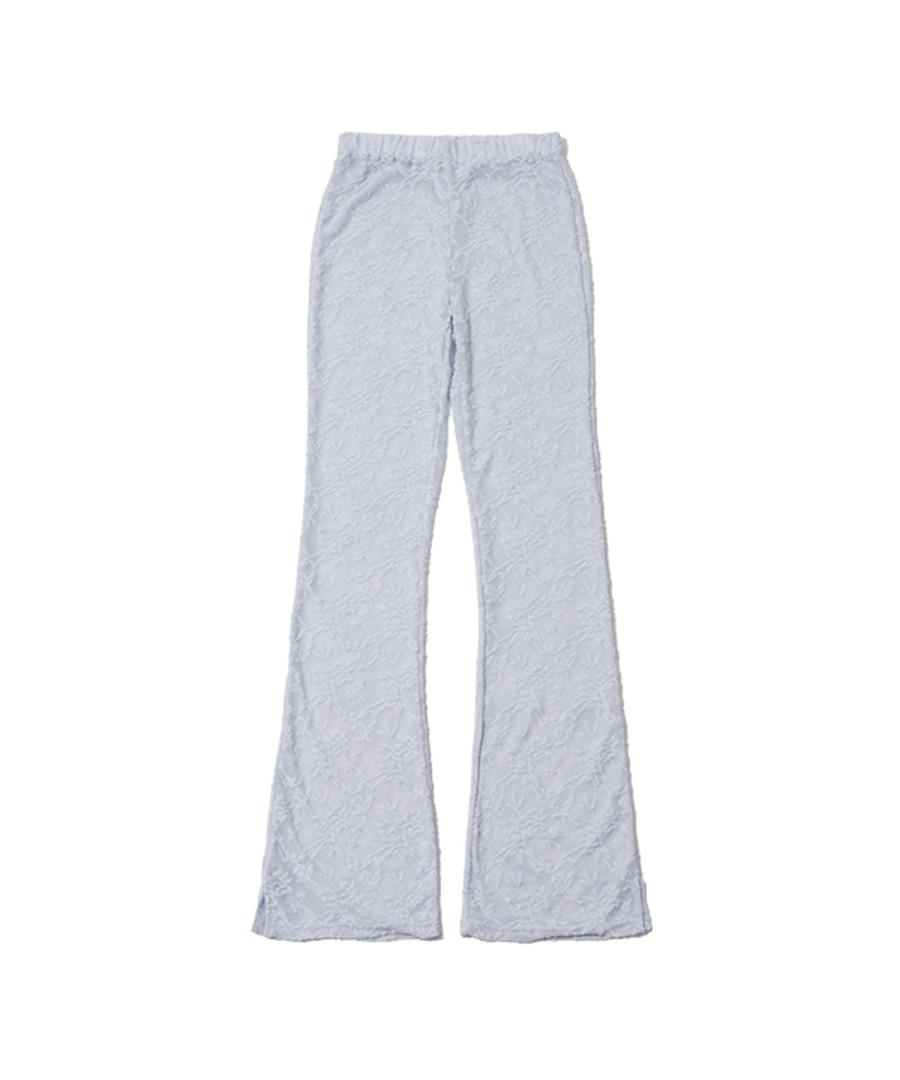 Lace Bootcut Leggings Pants (sky blue)