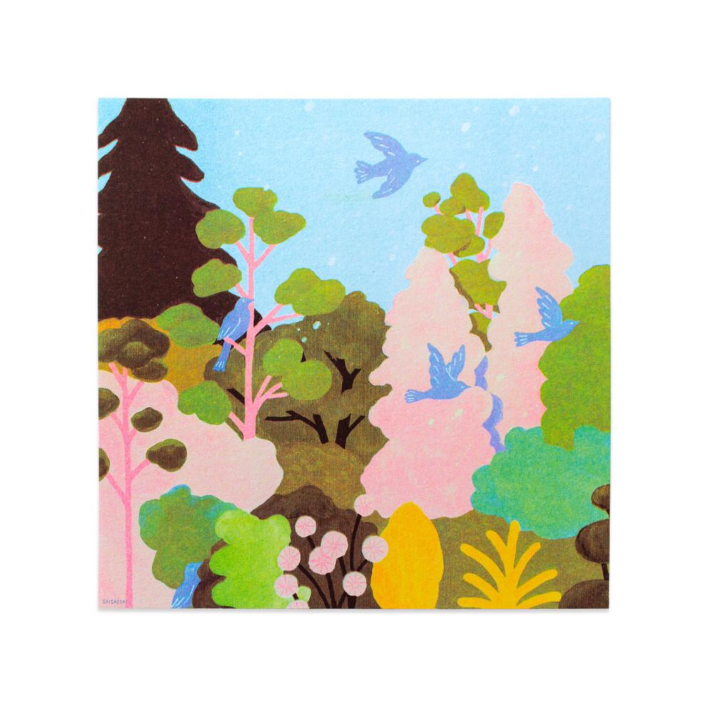 [사이새사이] 푸른 정원 미니 리소포스터