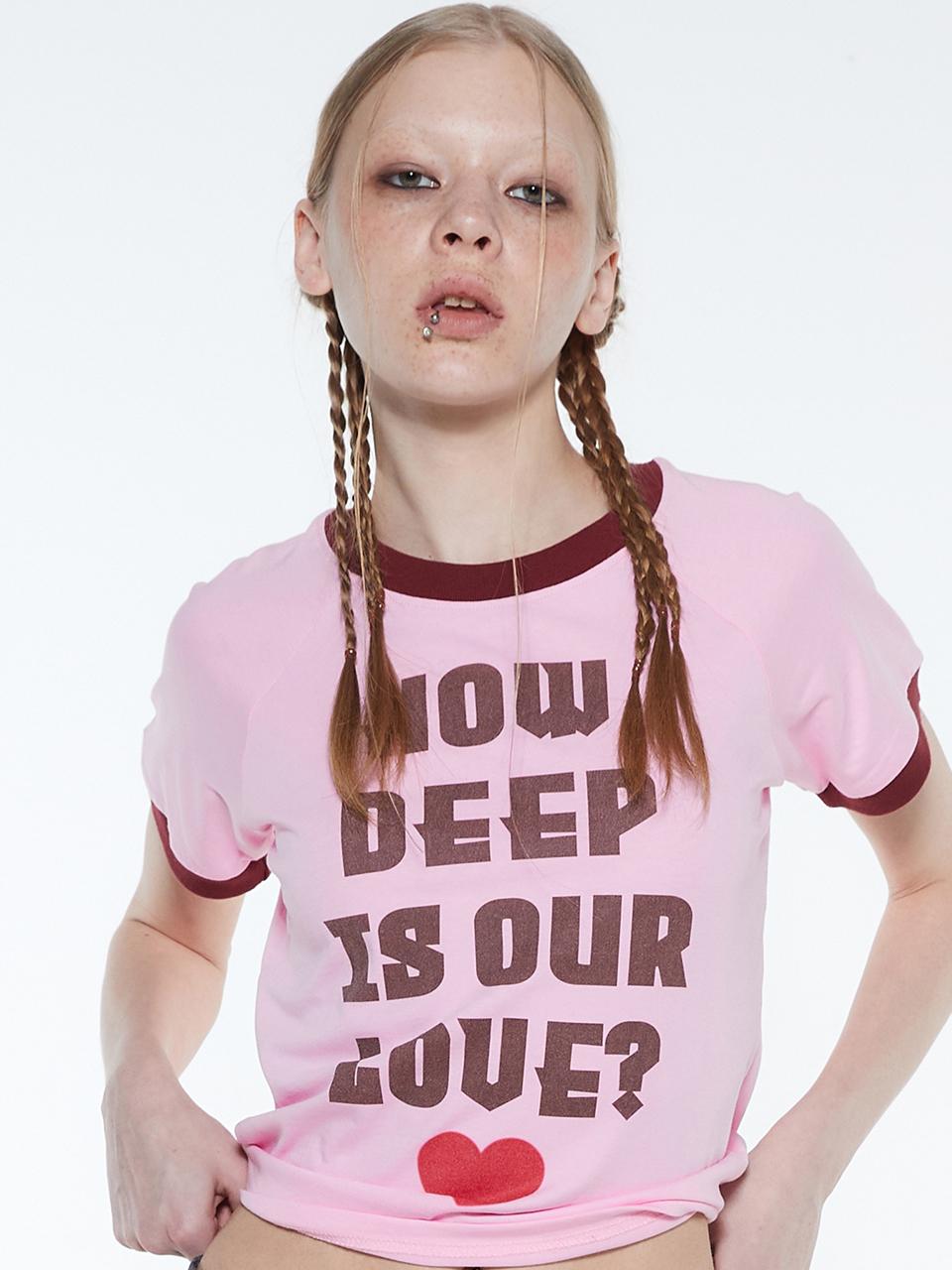 RT HOW DEEP TEE(PINK)