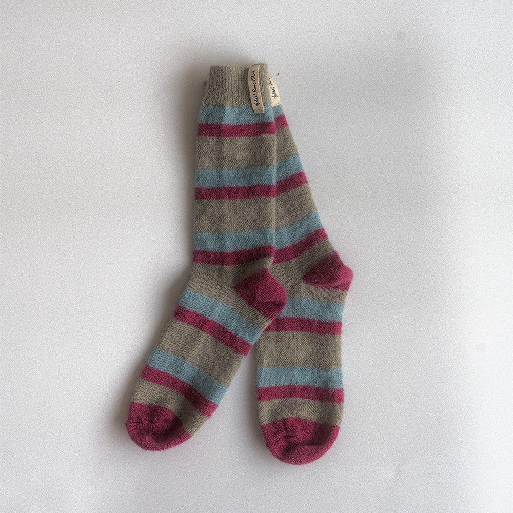 Retro Striped Socks (Silverberry)