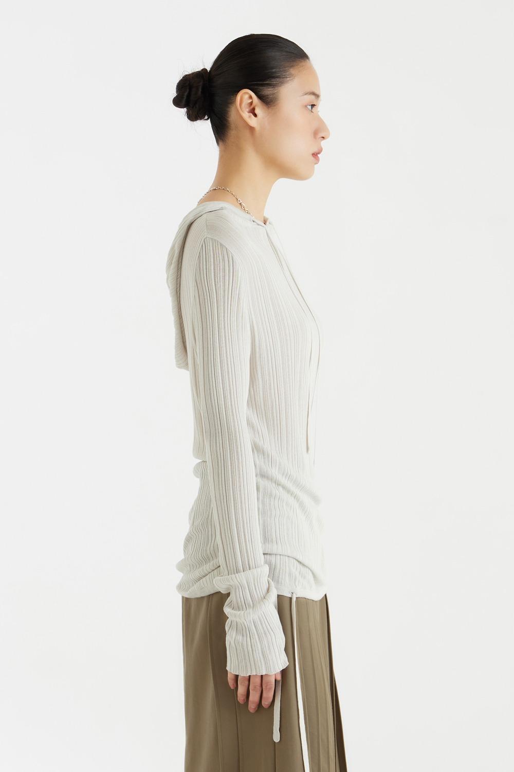 Hooded Knit Top