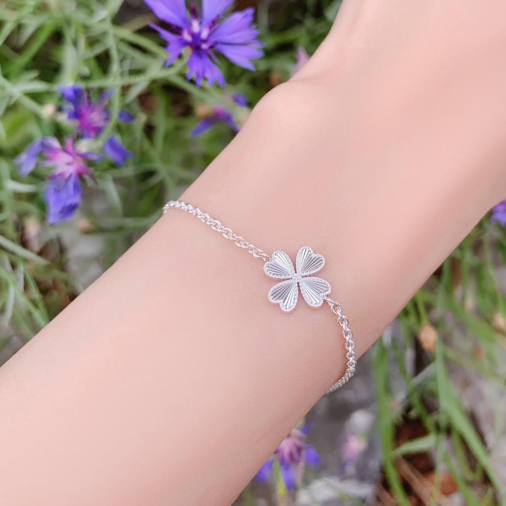 르쉐르슈 위안부 팔찌 기부 후원 네잎 클로버 컷팅 팔찌