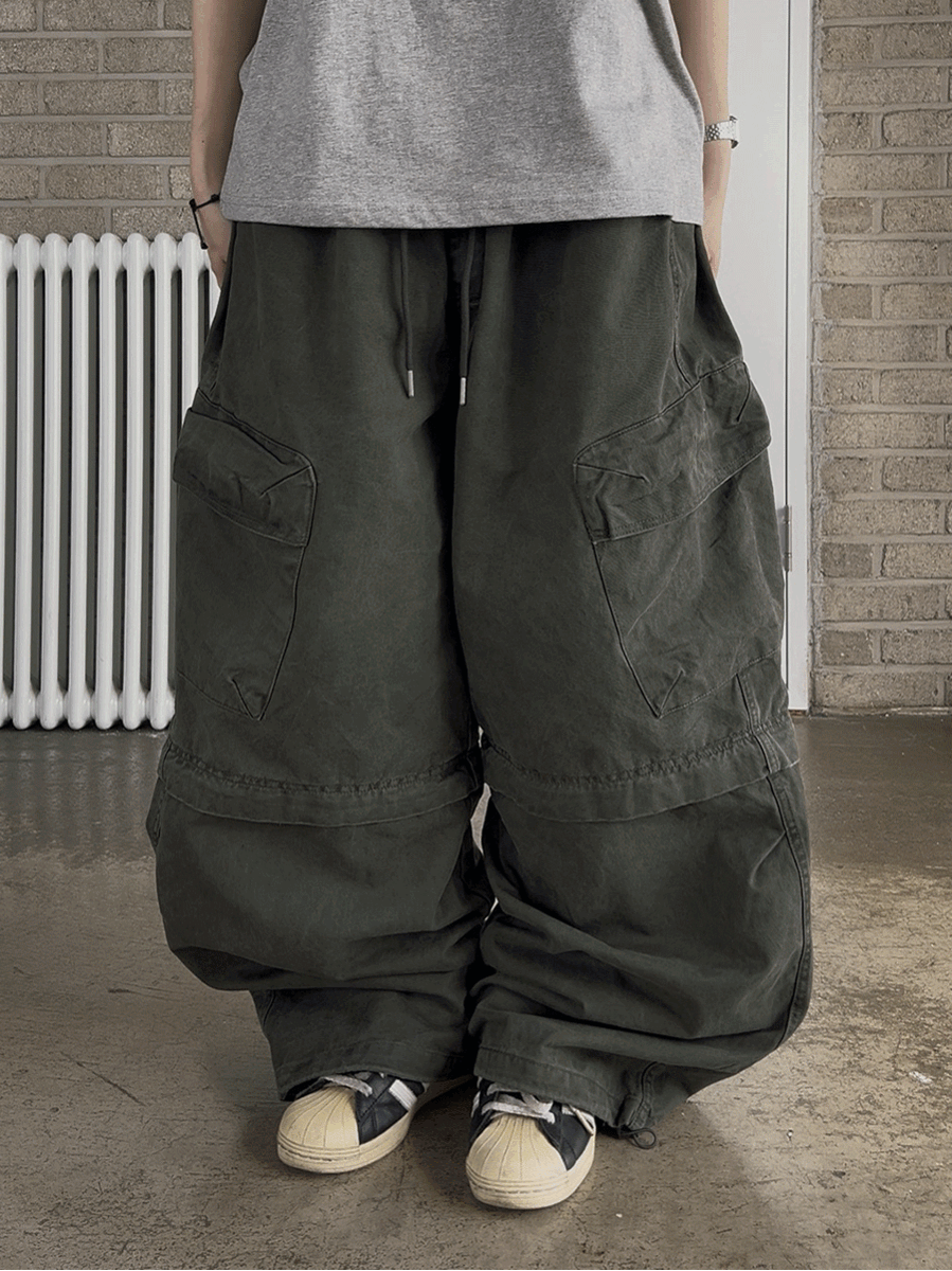 [ 사장님 추천/Unisex ] 2WAY Zipper cargo pants 4C