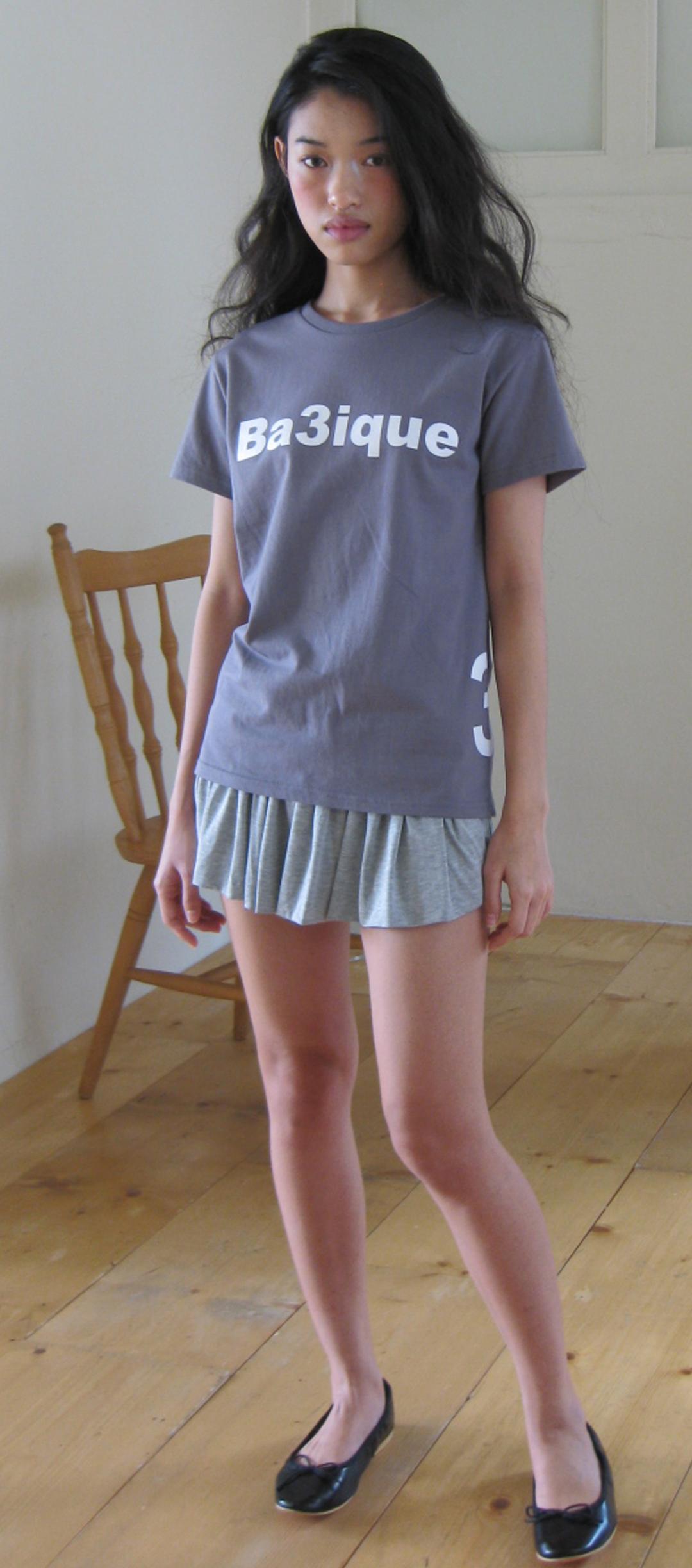 2차★[fe.3] petit logo t-shirt (deep grey)