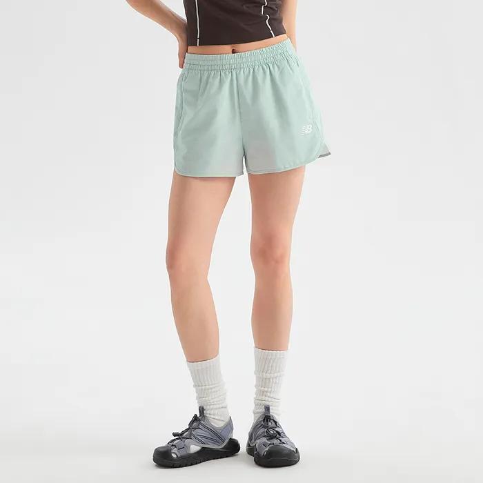 NBNVF3W712 / WOMEN 워터 3.5부 우븐 투인원 보드 쇼츠 (MINT)