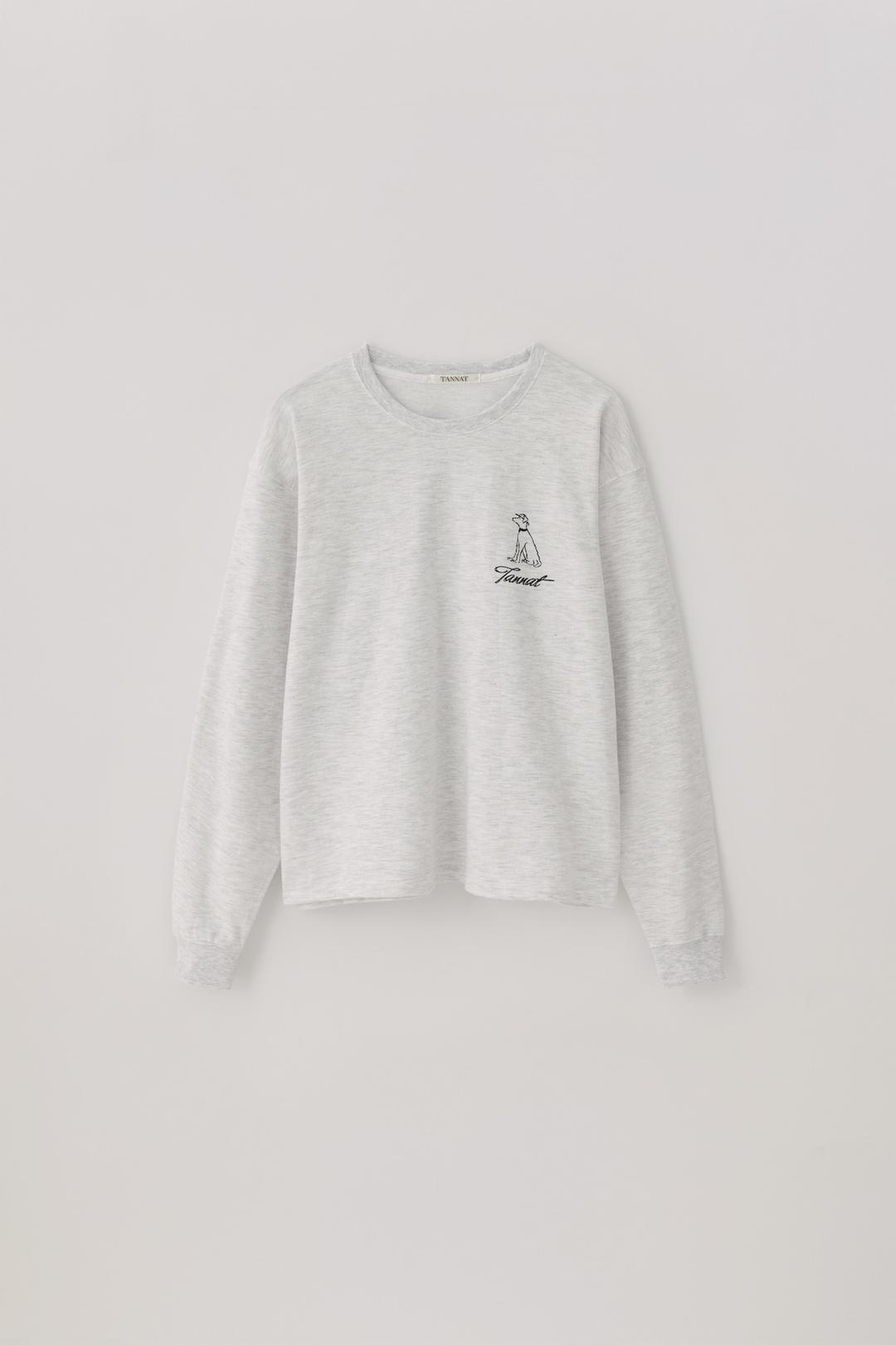 T/T Puppy long sleeve t-shirt (melange white)