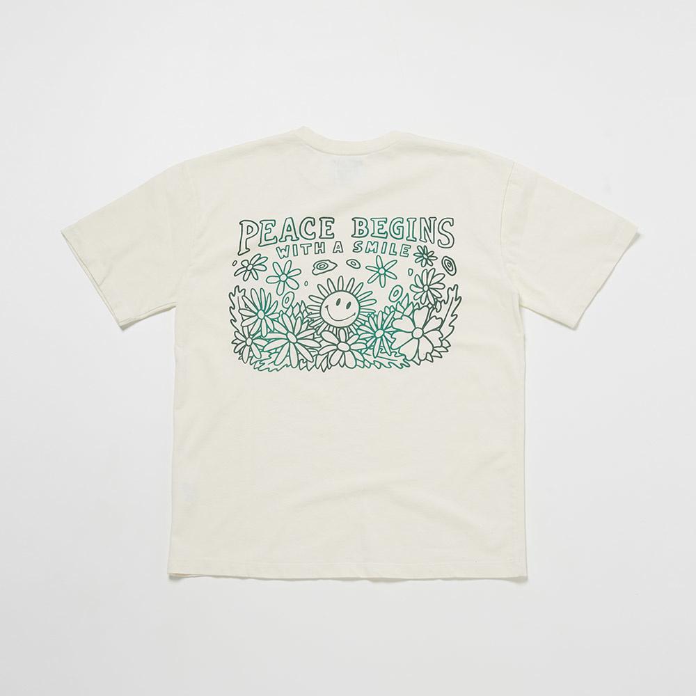 PEACE BEGINS TEE PART.2 (OFF WHITE)