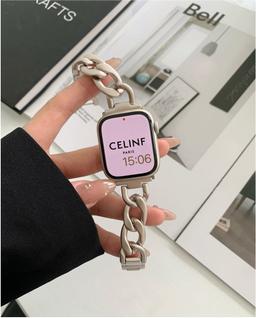 애플워치 메탈 체인스트랩 스타라이트 8 7 se 2 호환 40mm 41mm