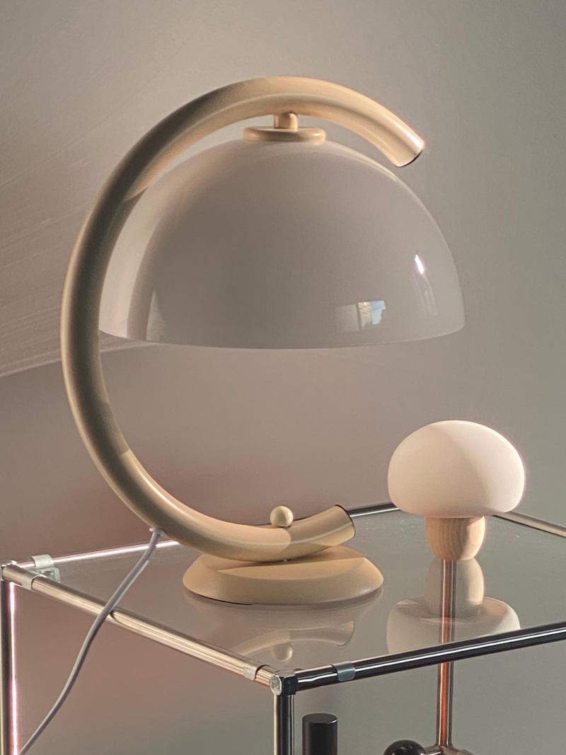 1960st 클래식 무드 머쉬룸 램프 _ 크림바디