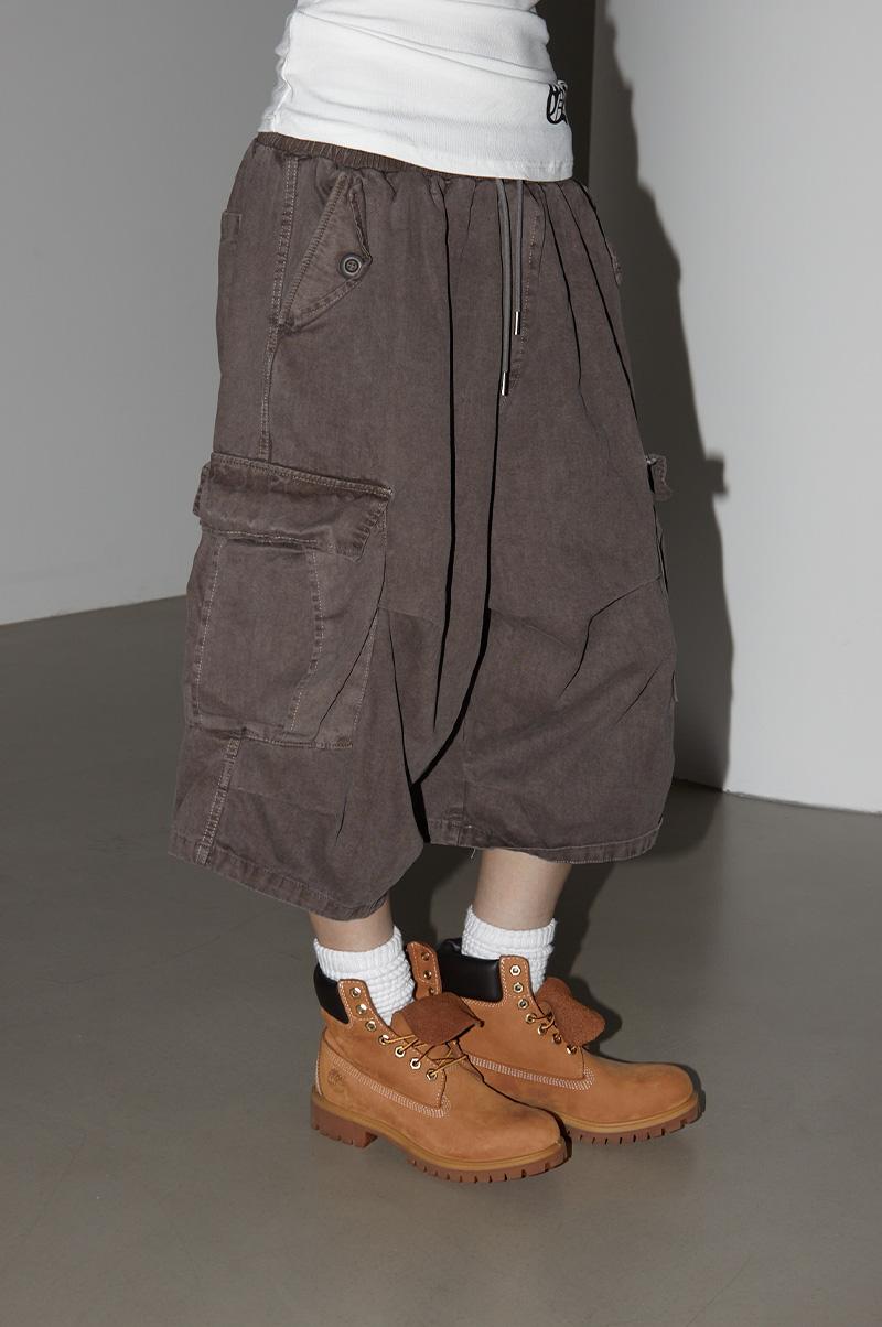 런츠 BROTHER PIGMENT CARGO BERMUDA PANTS