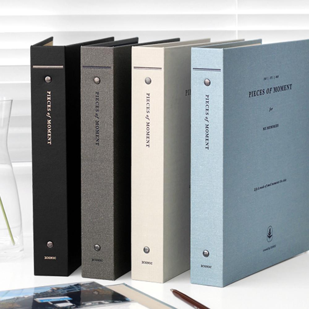 아이코닉 메모리 바인더 사진앨범 접착식 포켓식 스크랩북 티켓북 초음파 포토 사진첩 대용량