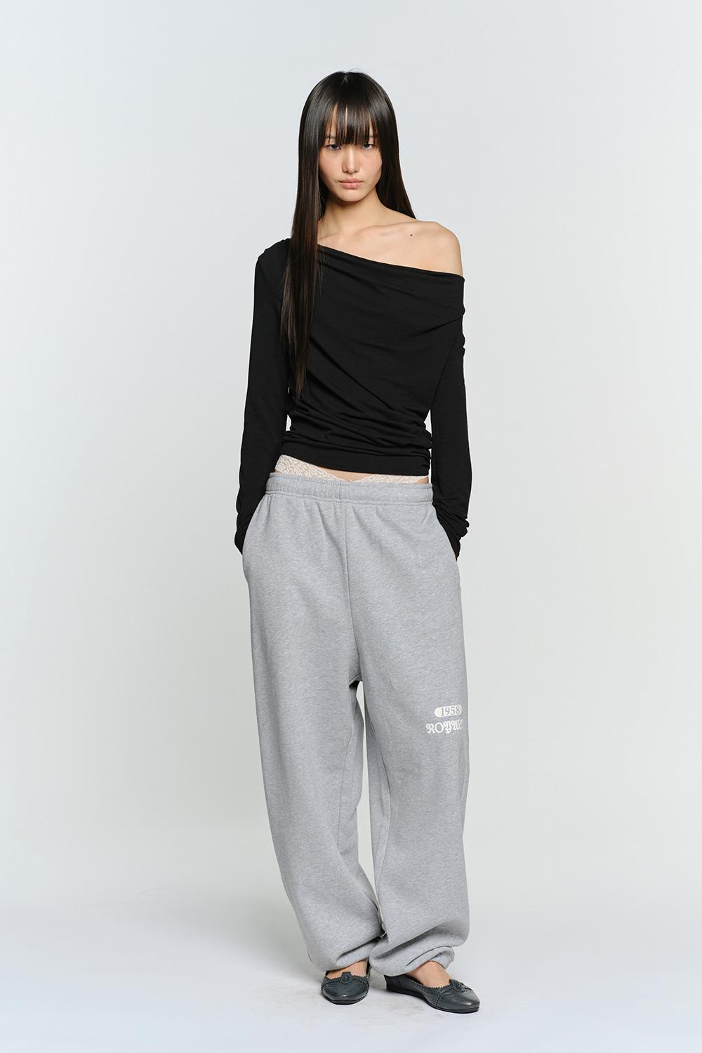 RAW SWEATPANTS, MELANGE GRAY