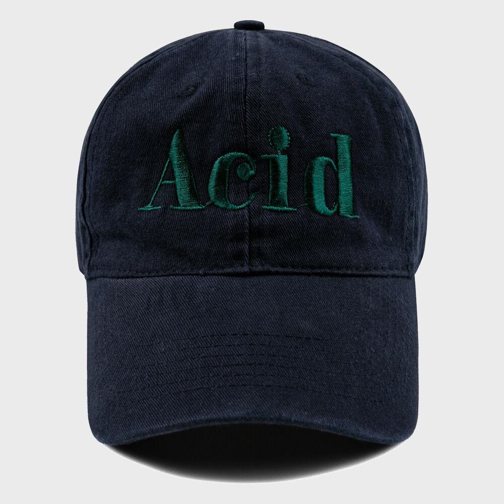 ACID 워싱 볼캡-네이비