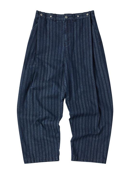 BUTTON TUCK PANTS [INDIGO BLUE]