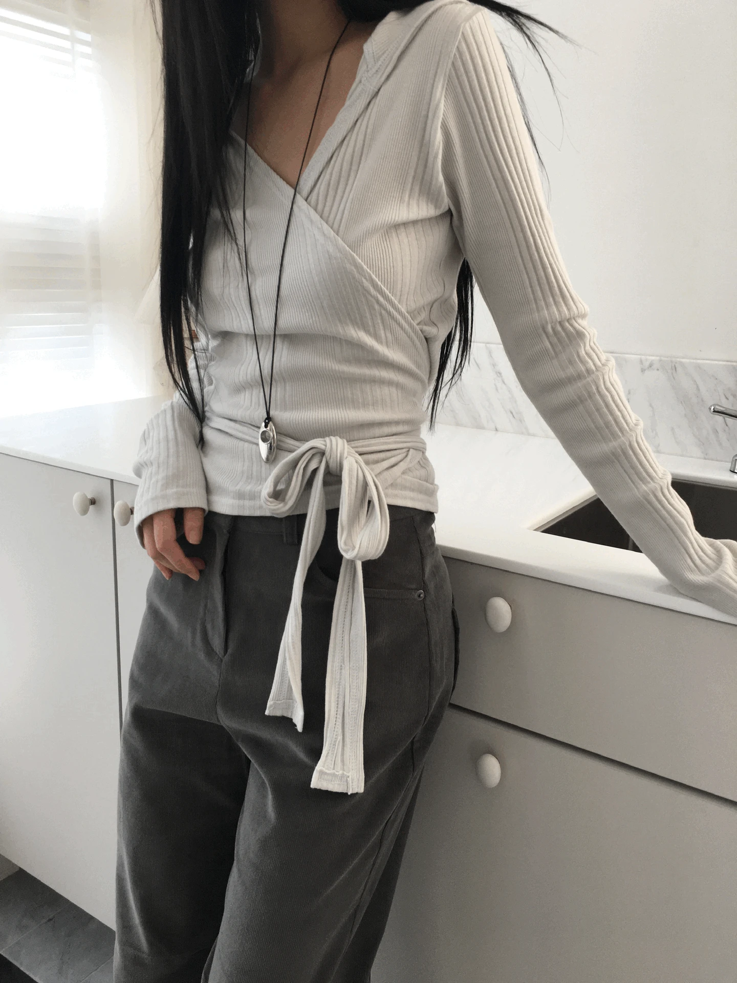 [주문폭주] Wrap hood strap T (3col)