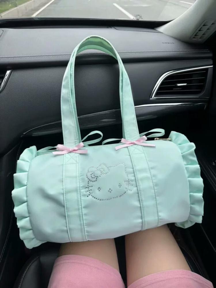 엔젤넘버 Mint Kitty Bag 민트 키티백 대용량 더플백 여행용 가방