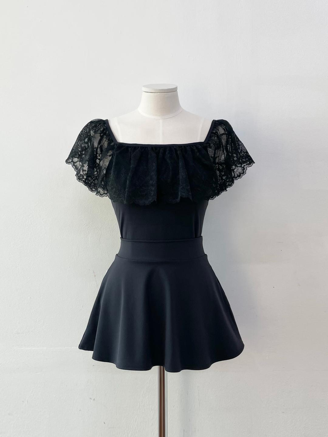 Antique leotard set-up _soft black