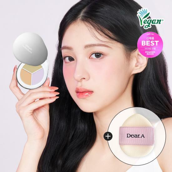 [NEW] 디어에이 퍼펙트 커버 컨실러 팔레트 퍼프기획 3종