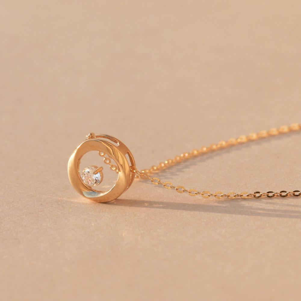 [로탈라] 14k 이터널 큐빅 목걸이