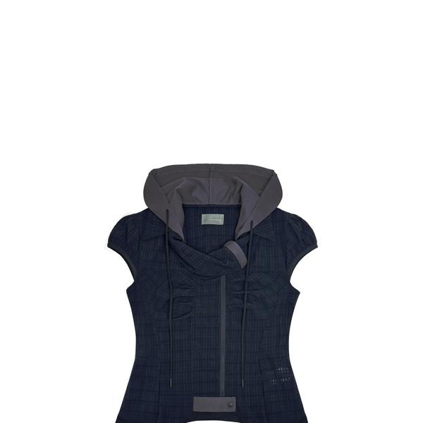 Seersucker Plaid Hood Shirt